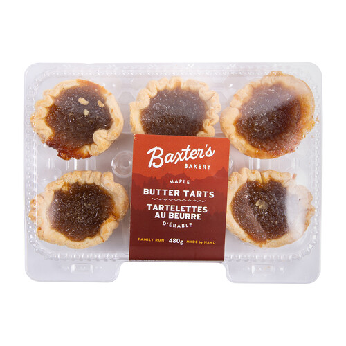 Baxter's Bakery Maple Butter Tarts 480 g (frozen)