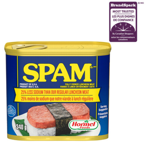 Hormel Spam Luncheon Meat Low Sodium 340 g