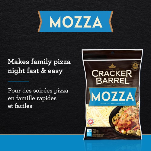 Cracker Barrel Shredded Cheese Mozzarella 320 g