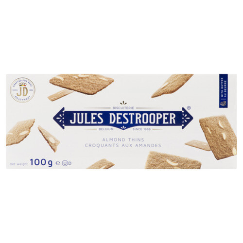 Jules Destrooper Biscuit Almond Thins 100 g