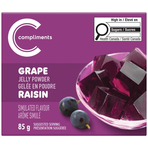 Compliments Jelly Powder Grape 85 g
