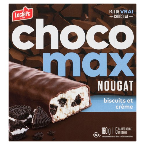 Leclerc Chocomax Nougat Cookies & Cream Cereal Bar 160 g
