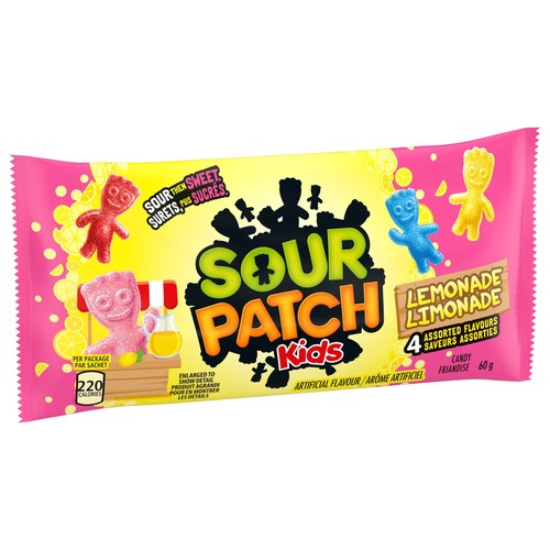 Sour Patch Kids Candy Sour Then Sweet Lemonade Flavour 60 g