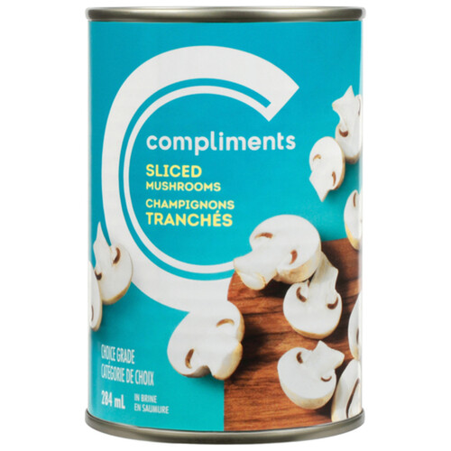 Compliments Canned Sliced Mushrooms 284 ml