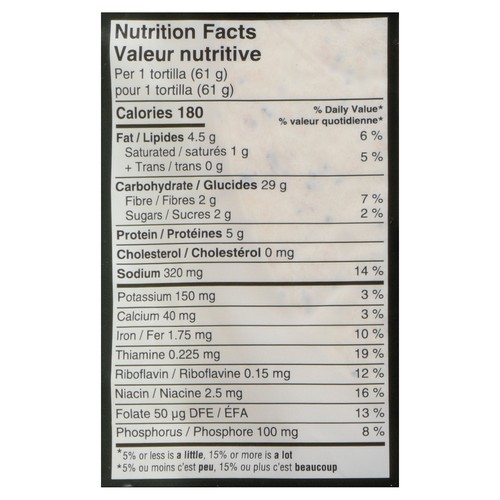 Dempster's Tortillas Everything Large 6 Pack 374 g