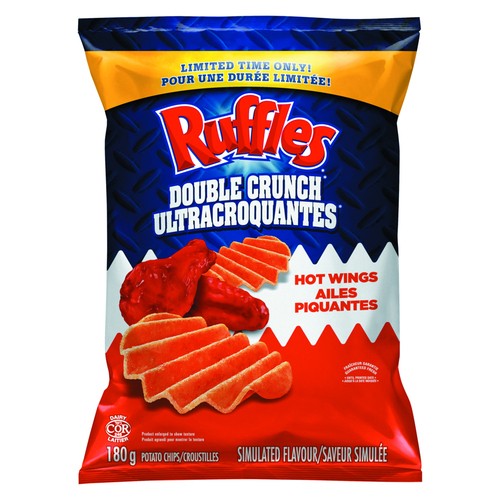 Ruffles Potato Chips Hot Wings Flavour 180 g
