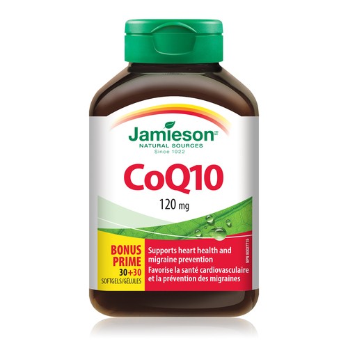 Jamieson Naturals COQ10 120 mg Softgels 60 Count