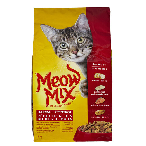 Meow Mix Cat Food Hairball Control 1.6 kg