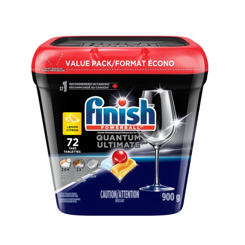 Finish Quantum Ultimate Dishwasher Detergent Tabs Lemon 72 Count