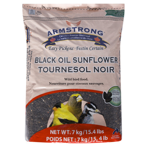 Armstrong Black Oil Sunflower Seed Wild Bird Food 7 kg