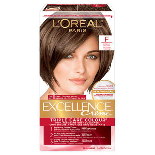 L'Oréal New Excellence Crème Hair Color F Medium Brown 1 EA