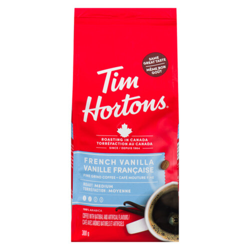 Tim Hortons Fine Grind French Vanilla Medium Roast 300 g