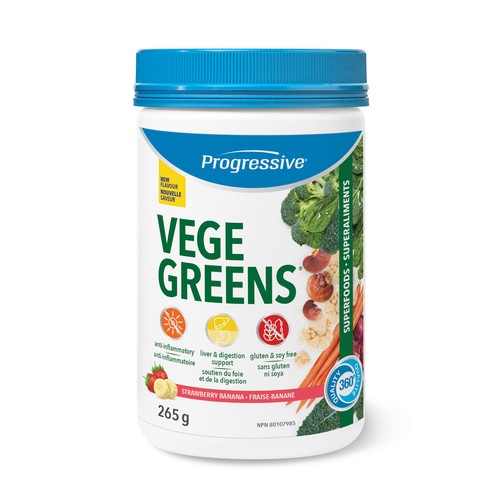 Progressive VegeGreens Superfoods Strawberry Banana 265 g