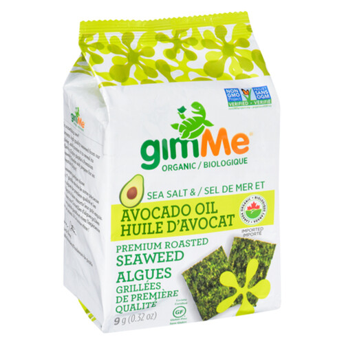 GimMe Sea Salt and Avocado Roasted Seaweed Snack 9.07 g