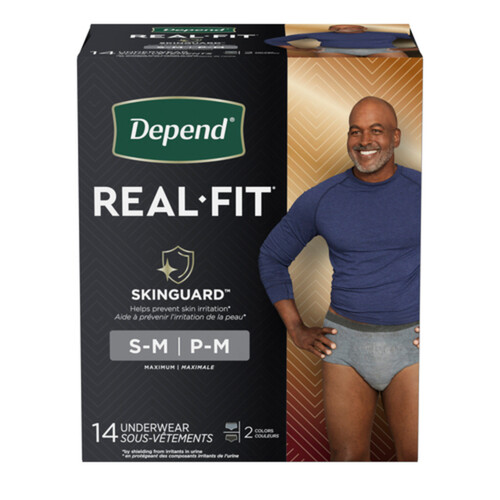 Depend Real Fit Men Small/Medium Underwear 14 Count