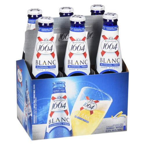 Kronenbourg 1664 Blanc Alcohol Free Beer 6 x 330 ml (bottles)