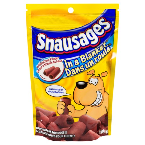 Snausages In A Blanket Dogs Snacks Chewy Beef Flavour 196 g