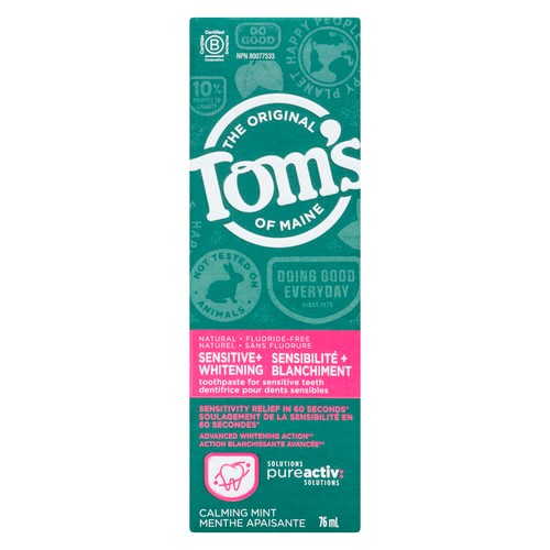 Tom's Of Maine Toothpaste Proactive Sensitive White Calming Mint 76 ml