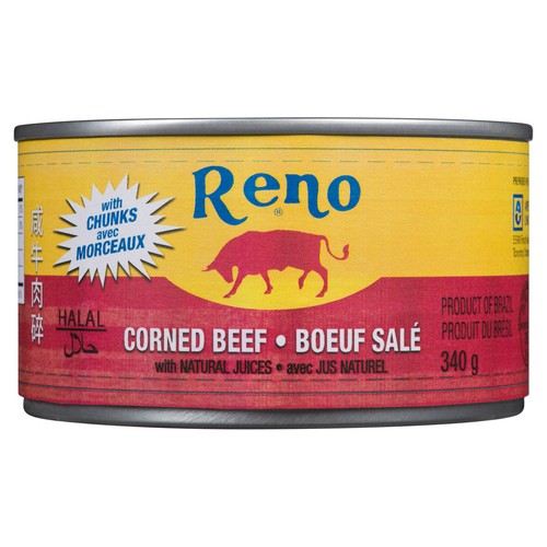 Reno Corned Beef With Chunks Halal 340 g