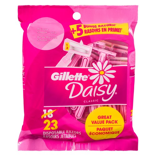 Gillette Daisy Classic Disposable Razor 23 Razors