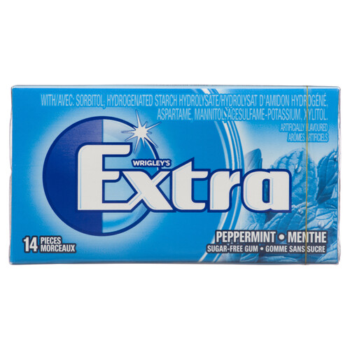Wrigley's Extra Peppermint Gum Envelope 14 Pieces