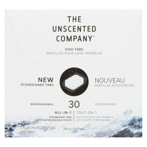 The Unscented Company Dishwasher Tabs Unscented 30 EA
