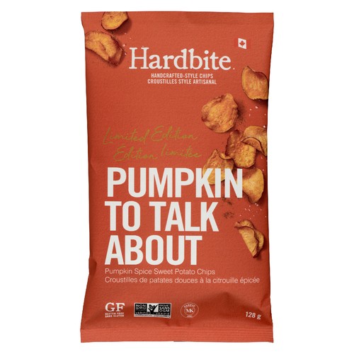 Hardbite Gluten-Free Limited Edition Sweet Potato Chips Pumpkin Spice 128 g