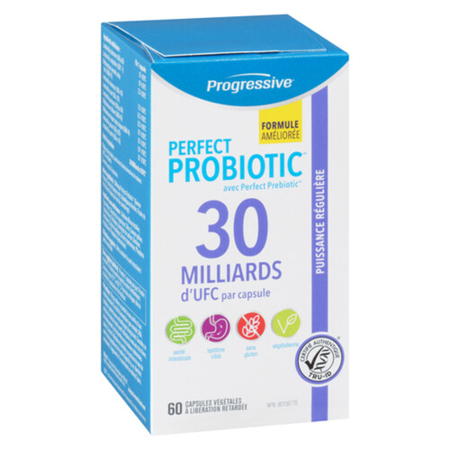 Progressive Perfect Probiotic 30 Billion CFU Per 60 Vegetable Capsules