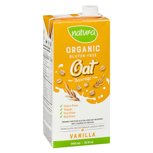 Natura Organic Oat Beverage Vanilla 946 ml