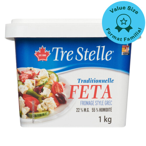 Tre Stelle Traditional Feta Cheese 1 Kg