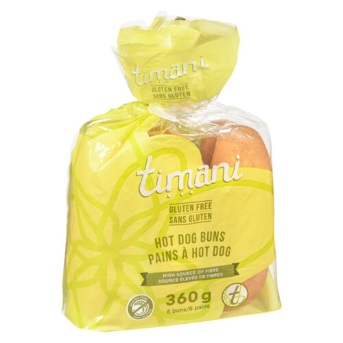 Timani Gluten-Free Hotdog Buns 360 g (frozen)