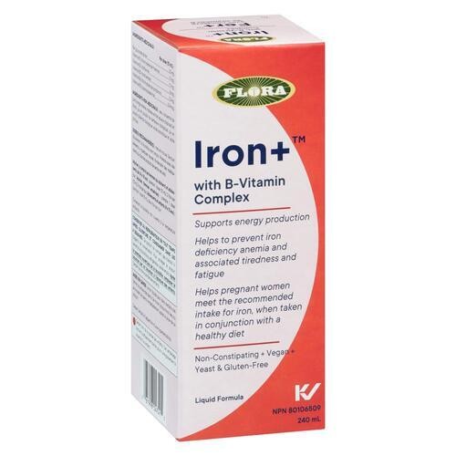 Flora Iron+ With B-Vitamin Complex Liquid Formula 240 ml