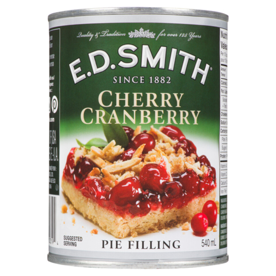 E.D. Smith Pie Filling Cherry Cranberry 540 ml Voilà Online Groceries & Offers