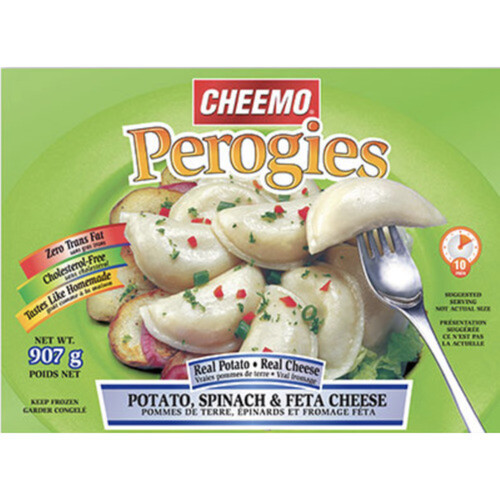 Cheemo Perogies épinards et fromage feta 907 g (congelés)