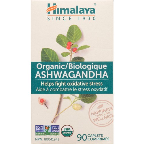 Himalaya Herbal Healthcare Organic Ashwagandha Capsules 90 EA
