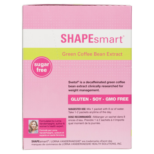 Shapesmart Gluten-Free Supplement Green Coffee Bean Extract 30 EA