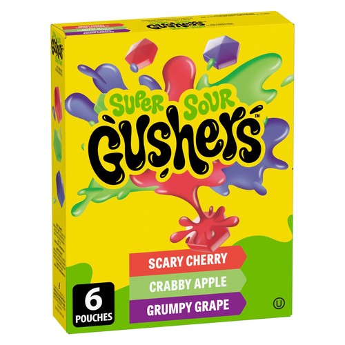 Betty Crocker Fruit Gushers Super Sour 138 g