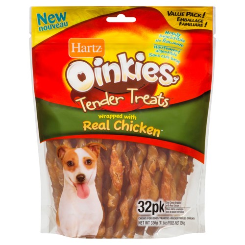 Hartz Dog Treat Oinkies Pig Skin Tenders 336 g