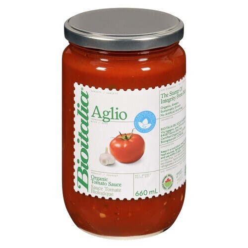 Bioitalia Organic Tomato Sauce Aglio 660 ml