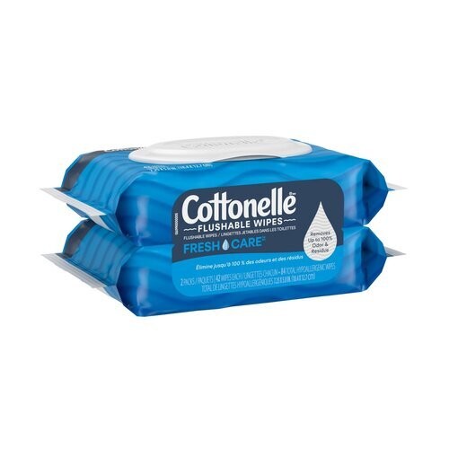 Cottonelle Fresh Care Flushable Wet Wipes 2 Packs x 42 Wipes 