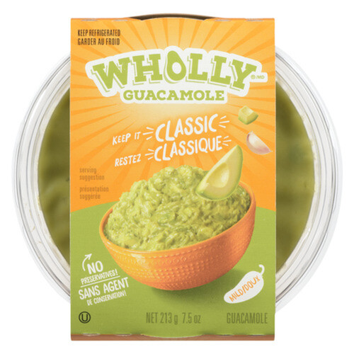 Wholly Guacamole Guacamole Classic Bowl Dressings/Dips 212 g