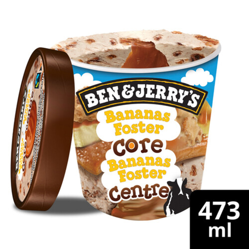 Ben & Jerry's Ice Cream Bananas Foster Core 473 ml