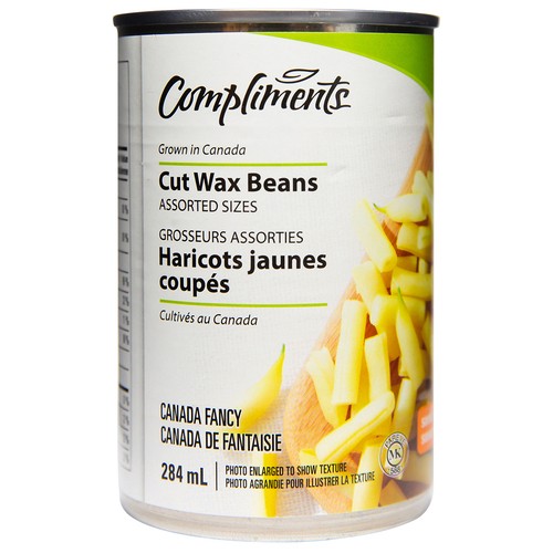 Compliments Canned Cut Wax Beans Assorted Sizes 284 ml