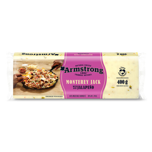 Armstrong Monterey Jack 28% Cheese With Jalapeño 400 g