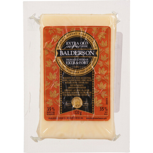 Balderson Cheddar White Extra Old Cheese 170 g Voilà Online Groceries
