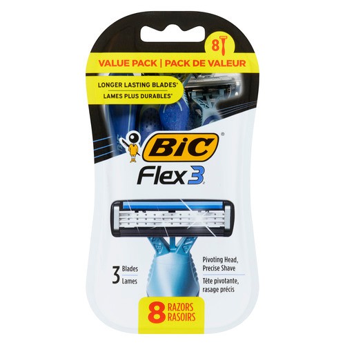 BIC Flex 3 Value Pack 3 Blades 8 Razors