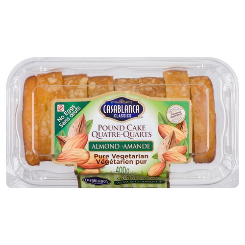 Casablanca Vegetarian Pound Cake Almond 400 g