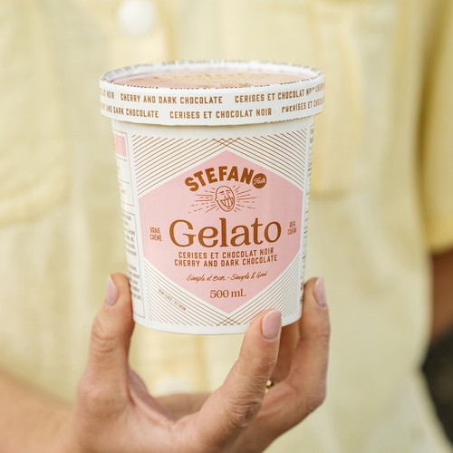 Stefano Faita Gelato Cherry And Dark Chocolate 500 ml
