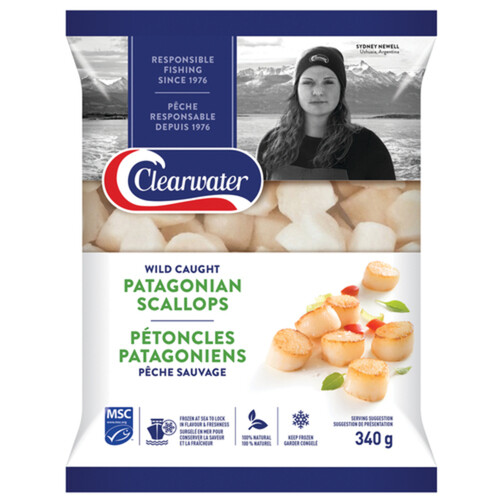 Clearwater Frozen Argentine Scallops 340 g