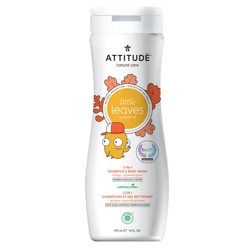Attitude Little Leaves 2-In-1 Shampoo & Body Wash Mango 473 ml